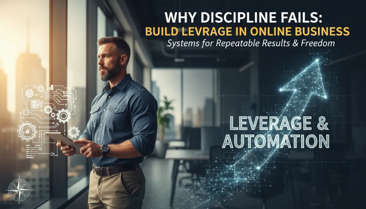 Why Discipline Fails: Build Leverage in Online Business Cover