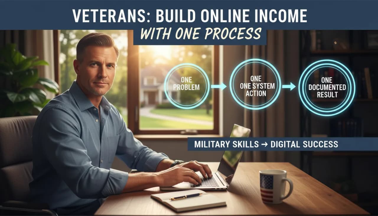 Veterans: Build Online Income with One Process Cover