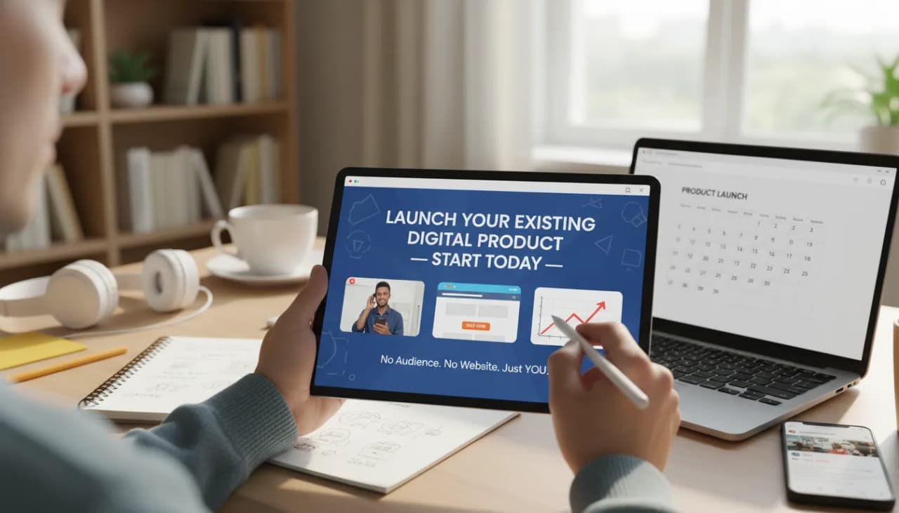Launch Your Existing Digital Product — Start Today Cover