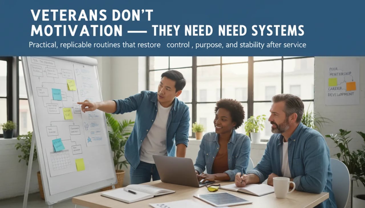 Veterans Don't Need Motivation — They Need Systems Cover