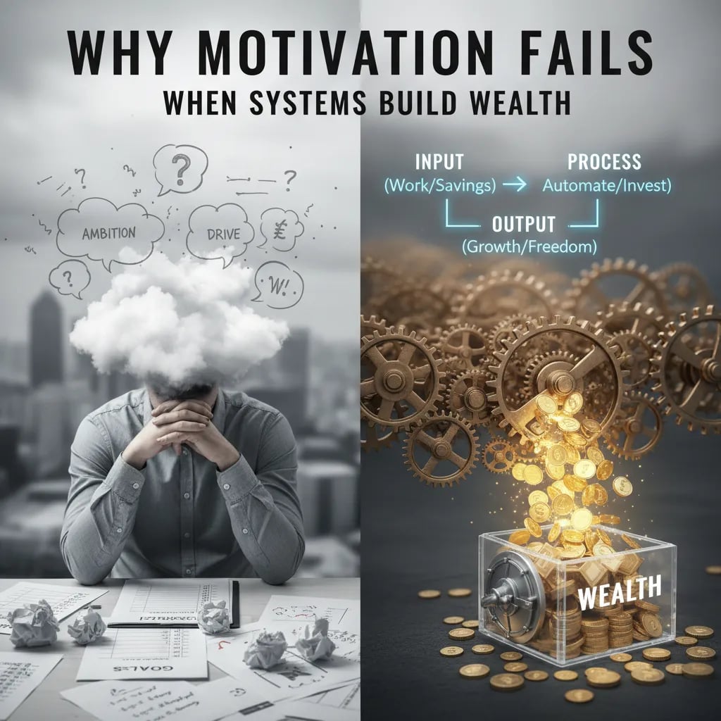 Why Motivation Fails When Systems Build Wealth Cover