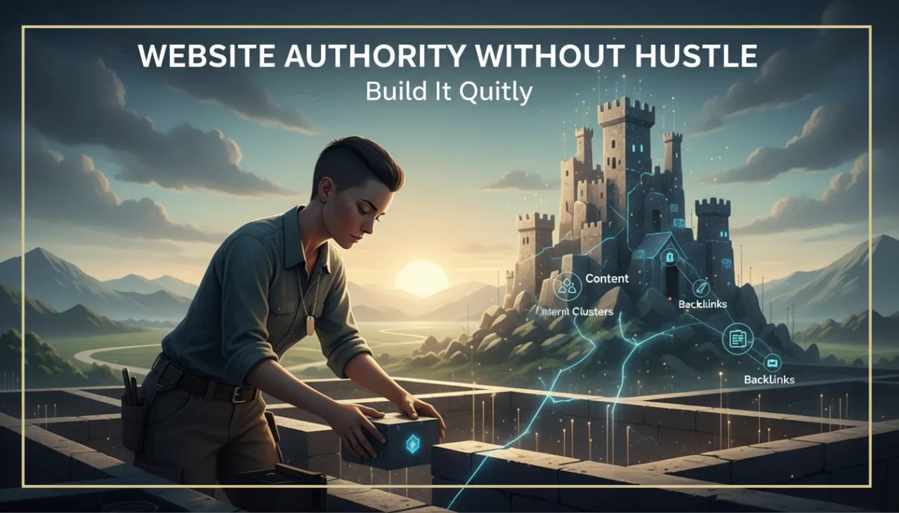 Website Authority Without Hustle: Build It Quietly Cover
