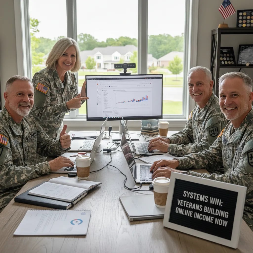 Systems Win: Veterans Building Online Income Now Cover