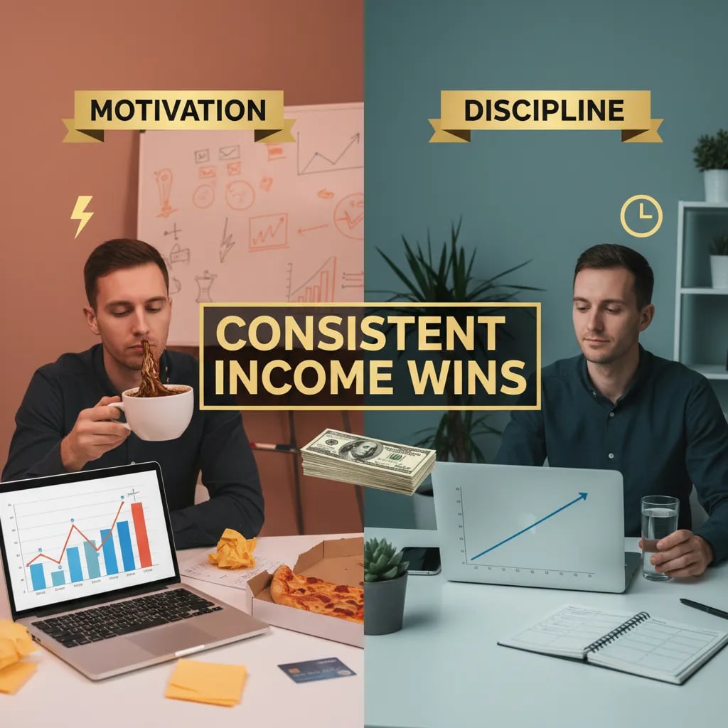 Discipline vs Motivation: Consistent Income Wins Cover