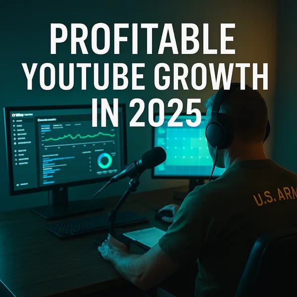 Battle-Tested: My Offbeat Guide to Profitable YouTube Channel Growth in 2025 (Without Losing Your Mind) Cover