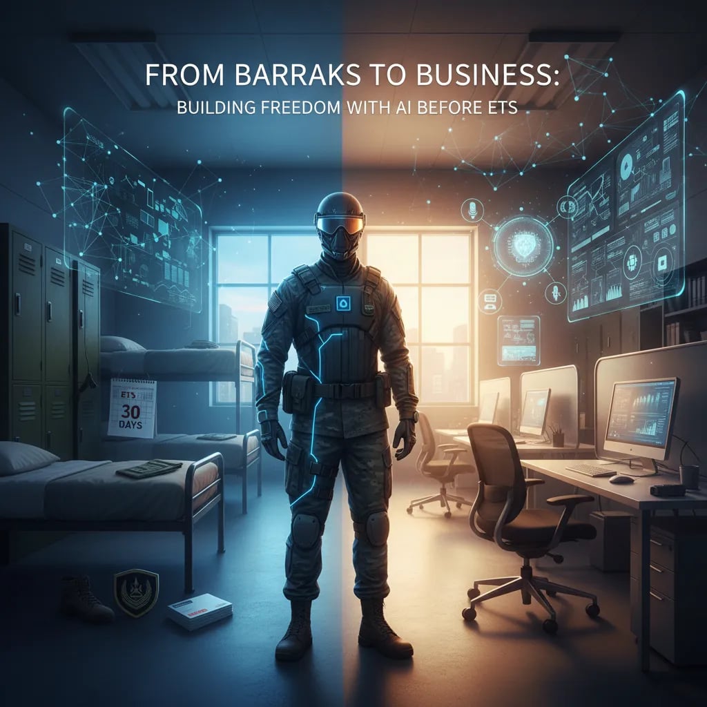 From Barracks to Business: Building Freedom with AI Before ETS Cover