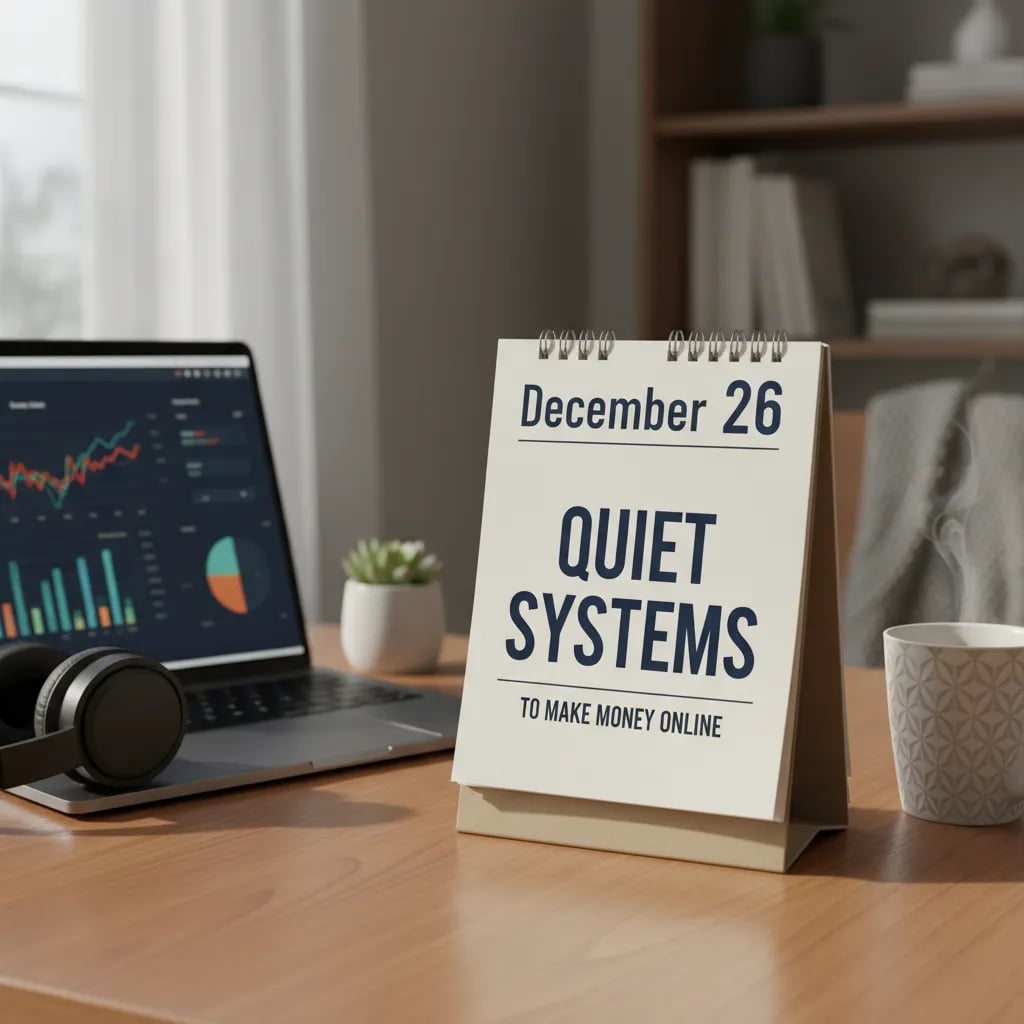 December 26: Quiet Systems to Make Money Online Cover