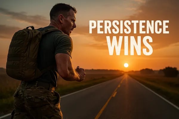 Grit Over Glory: Why Veterans Play the Long Game in Business Cover