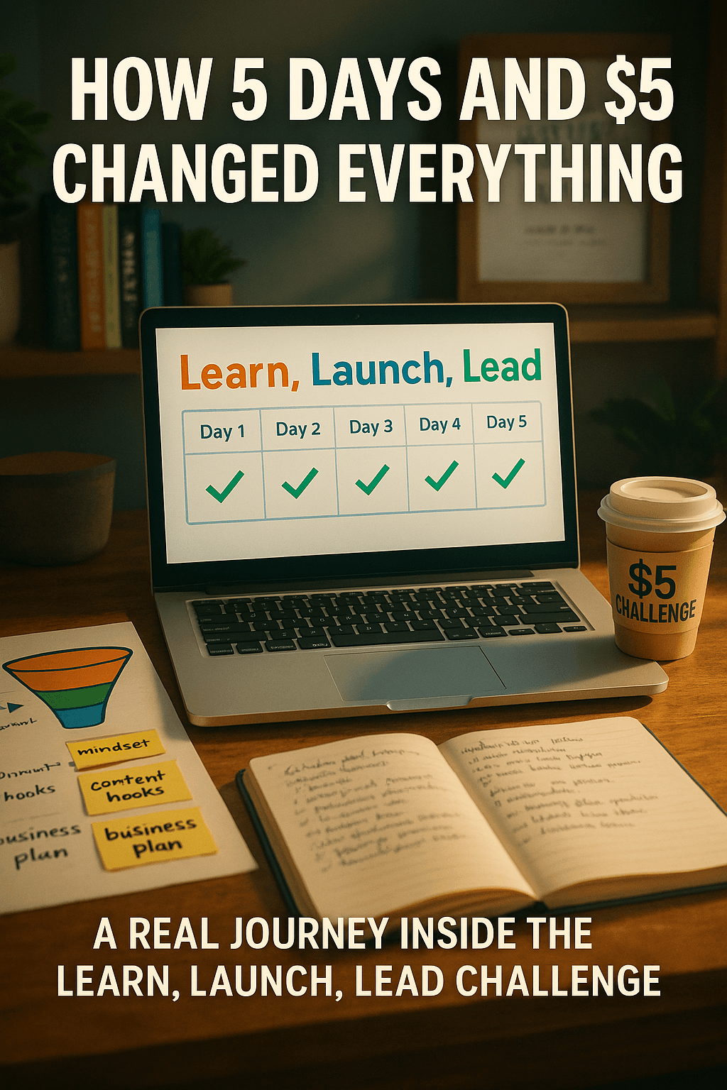 Why Five Days Could Change Your Life: My Candid Journey with the Learn, Launch, Lead Challenge Cover