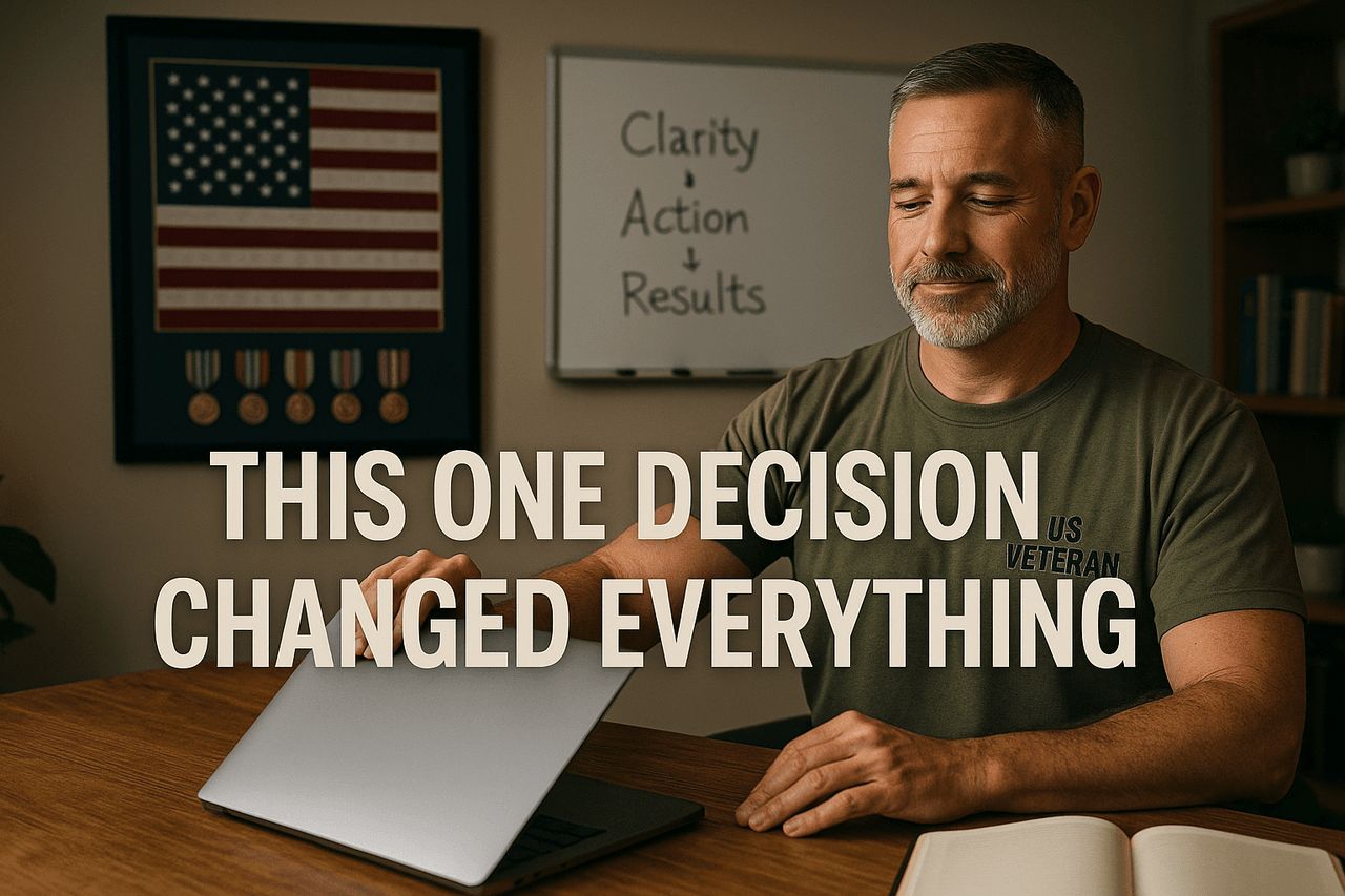 One Decision, Many Missions: How Veterans Can Break Free from Overthinking (and Online Business Myths) Cover